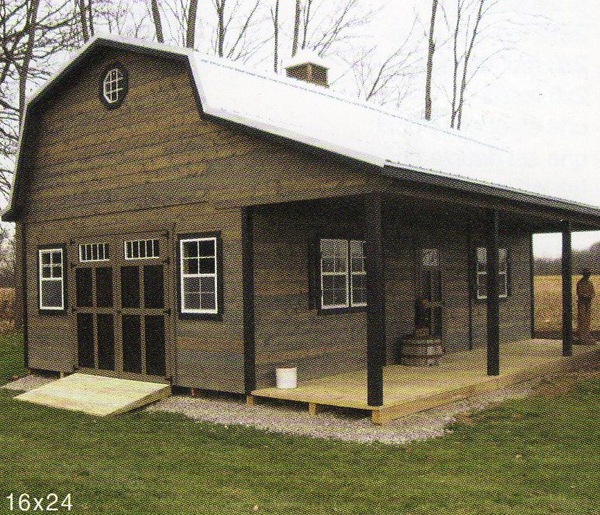 Hi-Loft Porch Barn Style