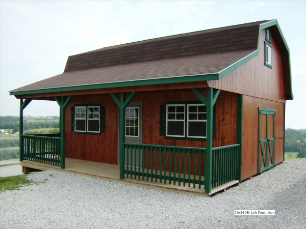 hi-loft porch barn style